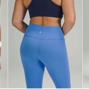 Women’s Lululemon Wunder Train High-Rise Tight 25" Blue Nile Size 14
